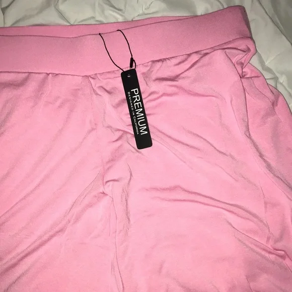 Made by Johnny Women's Solid Casual Comfy Stretchy Wide Leg Palazzo Lounge Pants - Picture 8 of 8